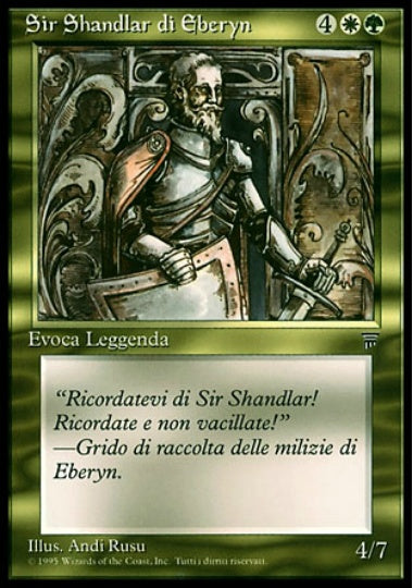 (イタリア語)Sir Shandlar di Eberyn / Sir Shandlar of Eberyn【LEG】 No.257