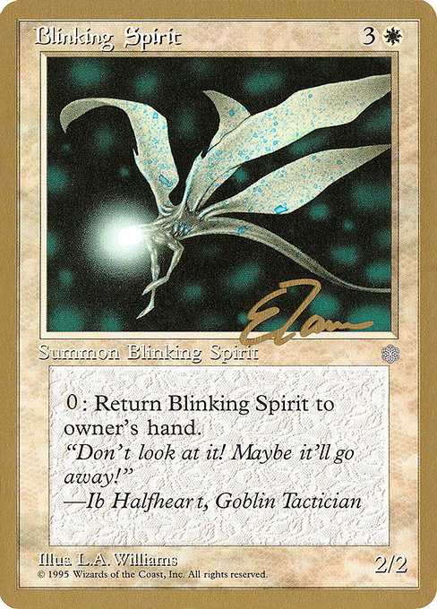 (英)またたくスピリット / Blinking Spirit【PTC】 ProTour NewYork Decks 1996 Eric Tam 金枠 No.014