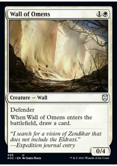 (英)前兆の壁 / Wall of Omens【KHC】 No.035