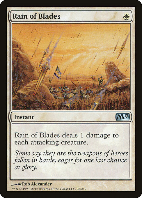 (英)刃の雨 / Rain of Blades【M13】 No.028