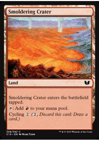 (英)薄煙の火口 / Smoldering Crater【C15】 No.308