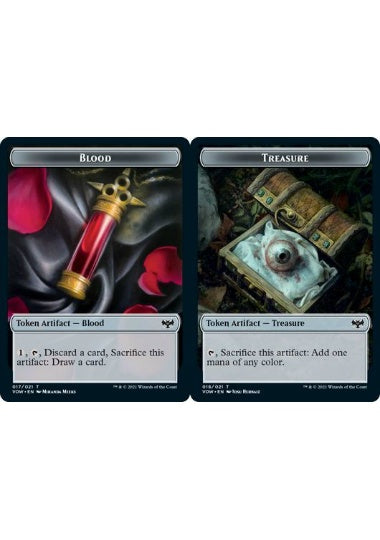 (英)血トークン / Blood Token No.017 - 宝物トークン / Treasure Token【VOC-TOKEN】 No.018
