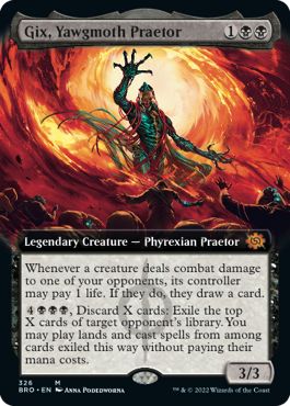 (英)【Foil】ヨーグモスの法務官、ギックス / Gix, Yawgmoth Praetor ★拡張枠★ 【BRO】 No.326