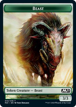 (英)ビーストトークン / Beast Token【M21-TOKEN】 No.010