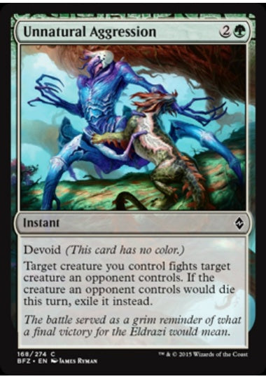 (英)異常な攻撃性 / Unnatural Aggression【BFZ】 No.168