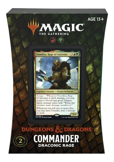 (英)フォーゴトン・レルム探訪 統率者デッキ「ドラゴンの怒り」 / Adventures in the Forgotten Realms Commander Deck "Draconic Rage"【BOX】 ※発送方法は「ゆうパック」を選択してください。