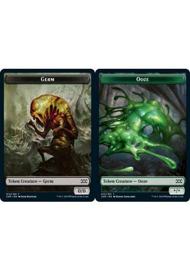 (英)【Foil】ファイレクシアン・細菌トークン / Phyrexian Germ TokenNo.010 - ウーズトークン / Ooze Token【2XM-TOKEN】 No.015