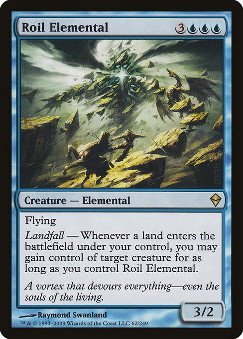 (英)【Foil】乱動の精霊 / Roil Elemental【ZEN】 No.062