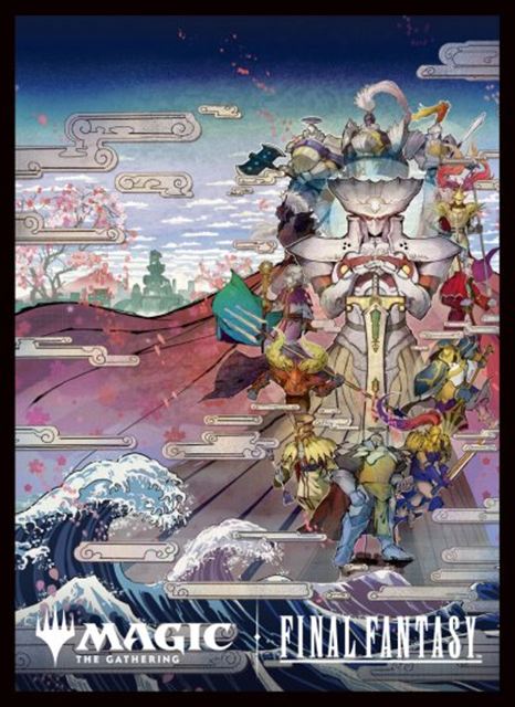 【サプライ】 FINAL FANTASY プレイヤーズカードスリーブ MFS-56 「木版画」ボーダーレス版 《召喚：ナイツオブラウンド》(80枚入り)  ※発送方法は「ゆうパック」を選択してください。