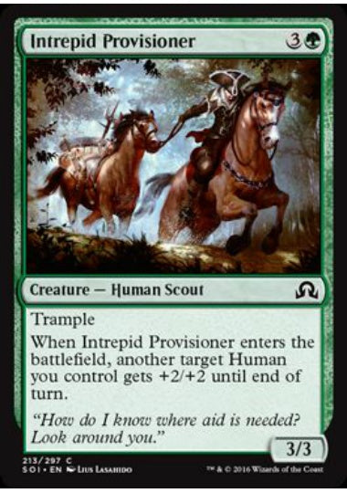 (英)【Foil】剛胆な補給兵 / Intrepid Provisioner【SOI】 No.213