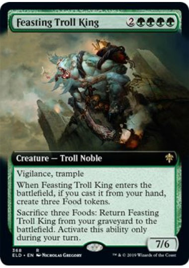 (英)【Foil】貪るトロールの王 / Feasting Troll King ★拡張枠★ 【ELD】 No.368