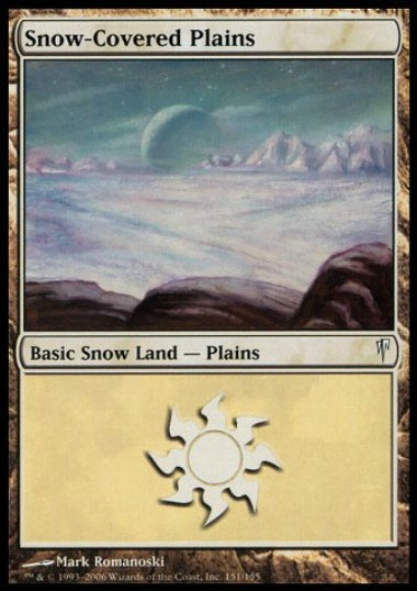 (英)【Foil】冠雪の平地 / Snow-Covered Plains【CSP】 No.151