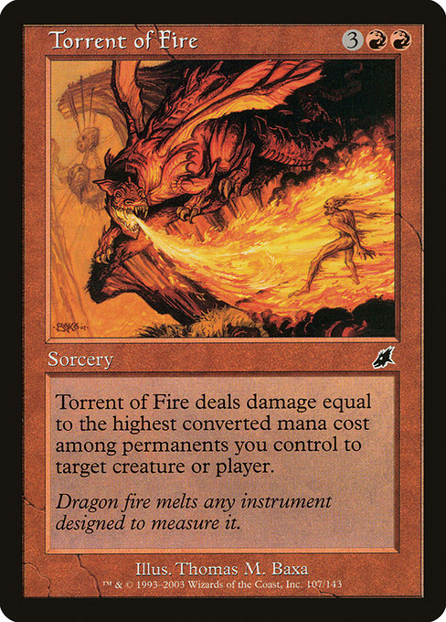 (英)【Foil】火炎流 / Torrent of Fire【SCG】 No.107
