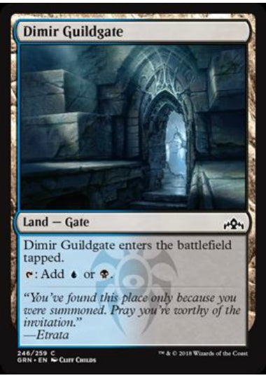 (英)【Foil】ディミーアのギルド門 / Dimir Guildgate【GRN】 No.246