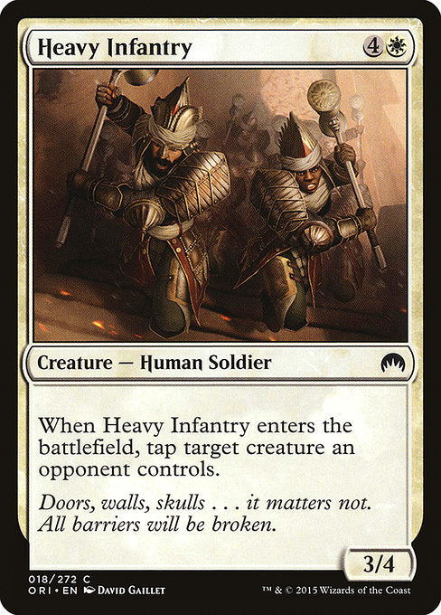 (英)【Foil】重歩兵 / Heavy Infantry【ORI】 No.018