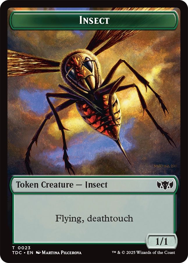 (英)昆虫トークン / Insect Token No.023 - 墨獣トークン / Inkling Token【TDC-TOKEN】 No.028