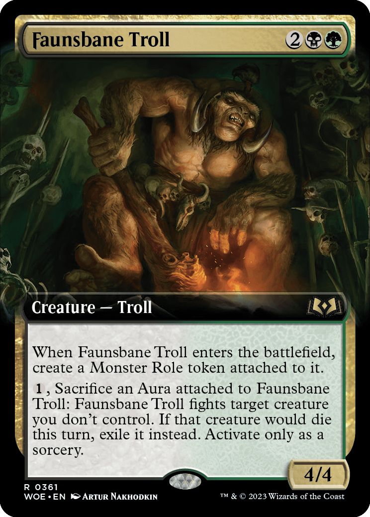 (英)フォーン忌みのトロール / Faunsbane Troll ★拡張枠★ 【WOE】 No.361