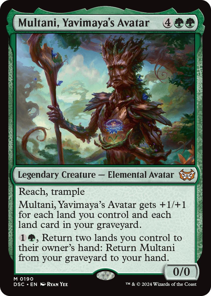 (英)ヤヴィマヤの化身、ムルタニ / Multani, Yavimaya's Avatar【DSC】 No.190