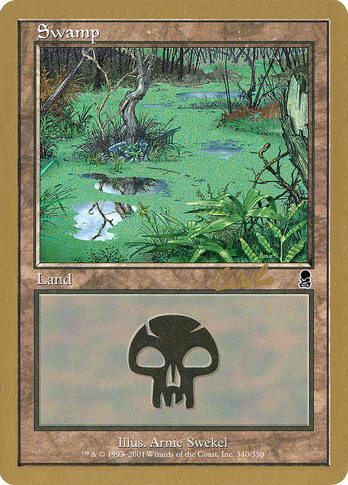 (英)沼 / Swamp【WC02】 World Championship Decks 2002 Carlos Romao 金枠 No.116
