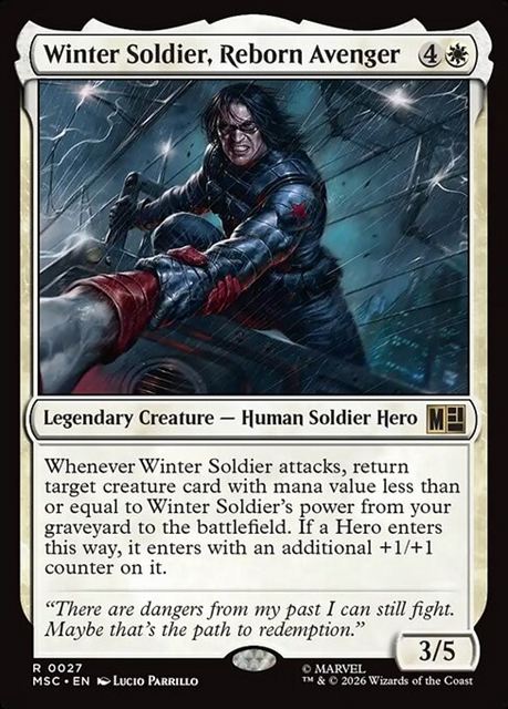 (英)【Surge-Foil】甦ったアベンジャーズ、ウィンター・ソルジャー / Winter Soldier, Reborn Avenger【MSC】 No.027