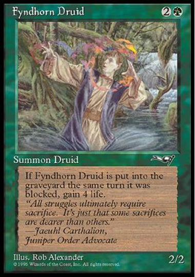 (英)Fyndhorn Druid【ALL】 (赤い魔力) No.090A