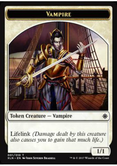 (英)吸血鬼トークン / Vampire Token【XLN-TOKEN】 No.001