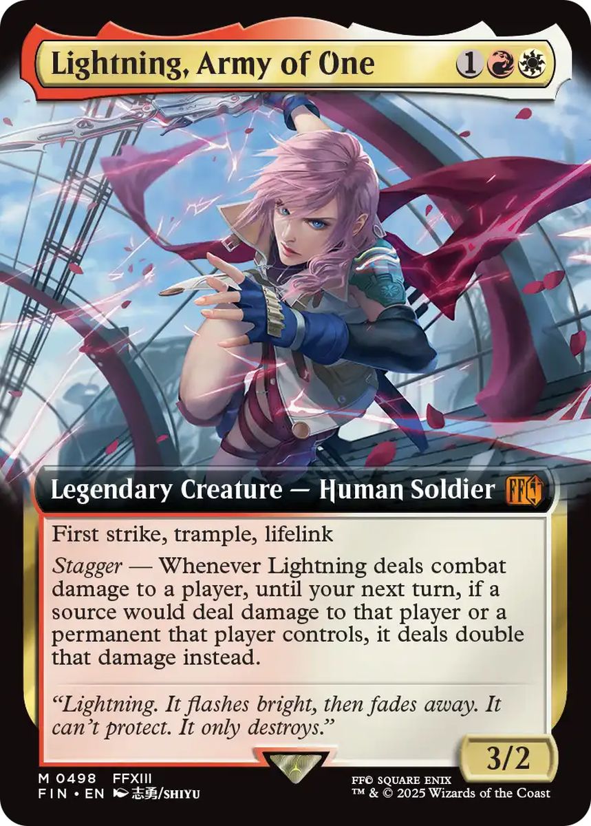 (英)【Foil】シーンドライブ、ライトニング / Lightning, Army of One ★拡張枠★ 【FIN】 No.498