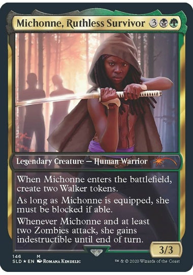 (英)【Foil】Michonne, Ruthless Survivor【SLD】Secret Lair x The Walking Dead No.146