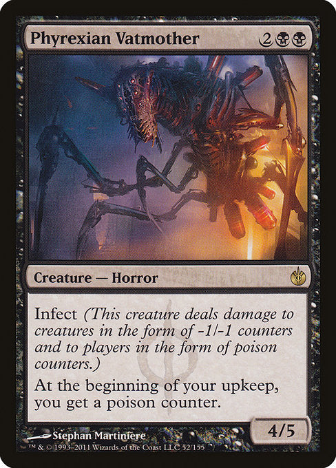 (英)【Foil】ファイレクシアの槽母 / Phyrexian Vatmother【MBS】 No.052