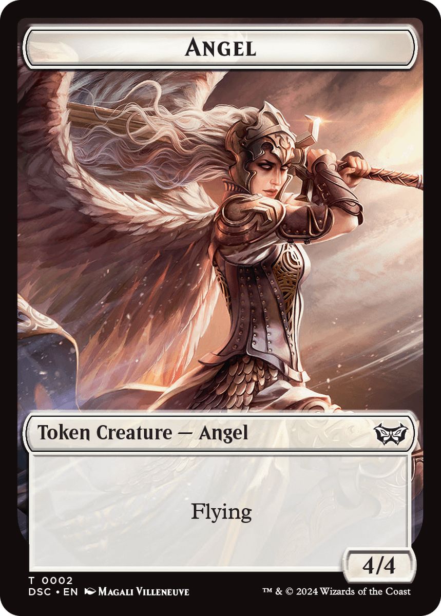 (英)天使トークン / Angel Token No.002 - 光霊トークン / Glimmer Token【DSC-TOKEN】 No.004