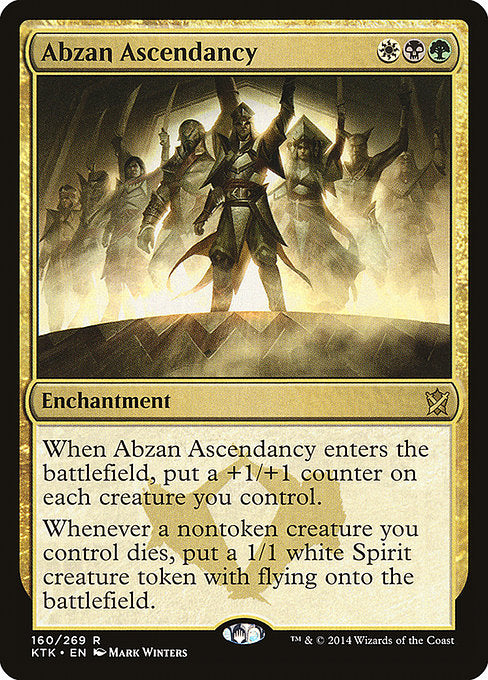 (英)【Foil】アブザンの隆盛 / Abzan Ascendancy【KTK】 No.160