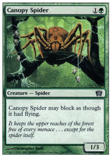 (英)【Foil】梢の蜘蛛 / Canopy Spider【8ED】 No.236