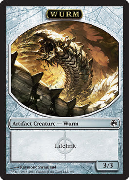 (英)ファイレクシアン・ワームトークン / Phyrexian Wurm Token【SOM-TOKEN】 No.009