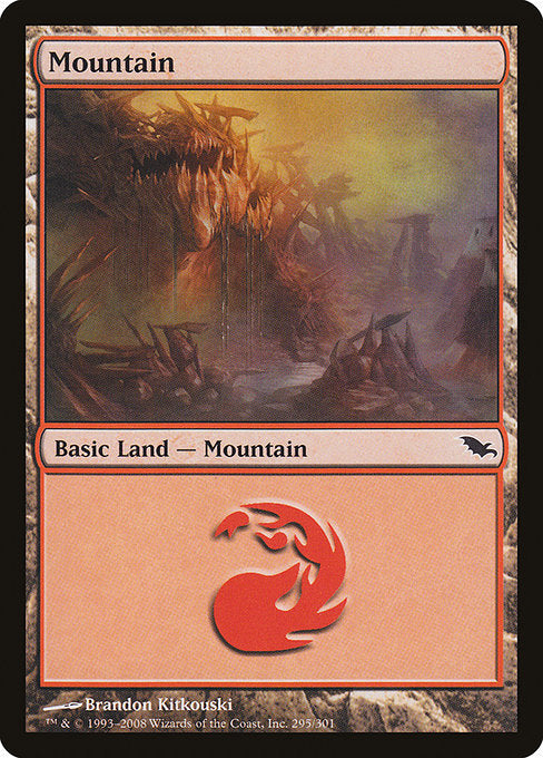 (英)【Foil】山 / Mountain【SHM】 No.295