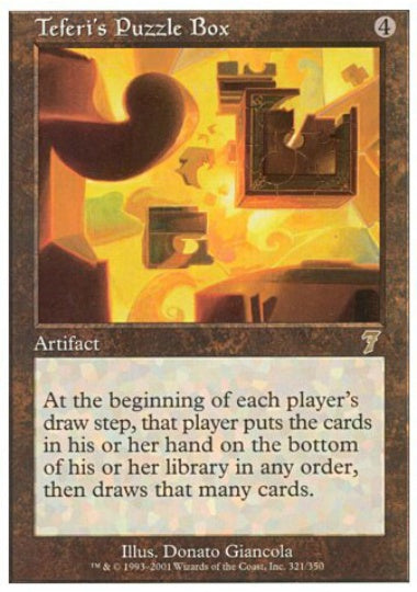 (英)【Foil】テフェリーの細工箱 / Teferi's Puzzle Box【7ED】 No.321