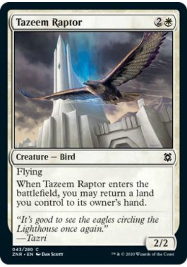 (英)【Foil】タジームの猛禽 / Tazeem Raptor【ZNR】 No.043