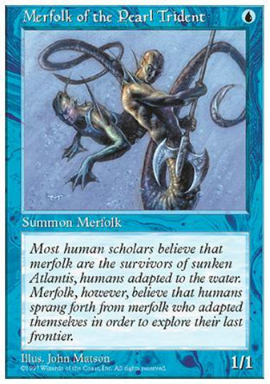 (英)真珠三叉矛の人魚 / Merfolk of the Pearl Trident【5ED】 No.104