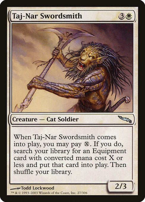 (英)【Foil】タージ＝ナールの剣鍛冶 / Taj-Nar Swordsmith【MRD】 No.027