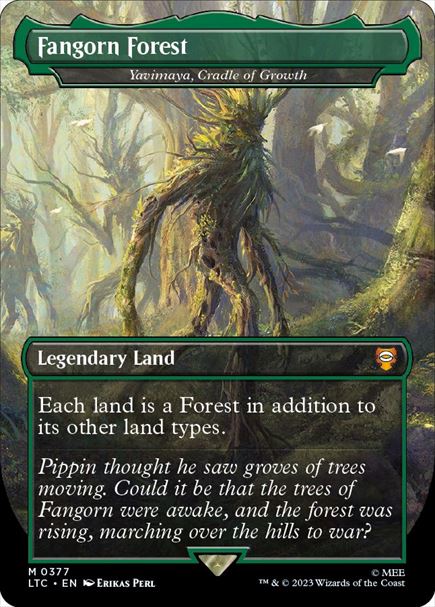 (英)【Foil】ファンゴルンの森 / Fangorn Forest[成長の揺り篭、ヤヴィマヤ / Yavimaya, Cradle of Growth] ★ボーダーレス★(王国と遺物) 【LTC】 No.377