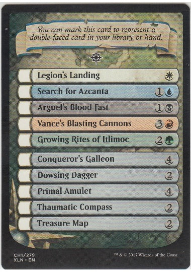 (英)イクサラン チェックリスト・カード / Ixalan Checklist Card【XLN-TOKEN】 No.CH1