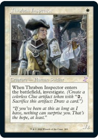 (英)スレイベンの検査官 / Thraben Inspector ★旧枠★ 【TSR】 No.305