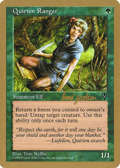 (英)クウィリーオン・レインジャー / Quirion Ranger【WC97】 World Championship Decks 1997 Svend Geertsen 金枠 No.066