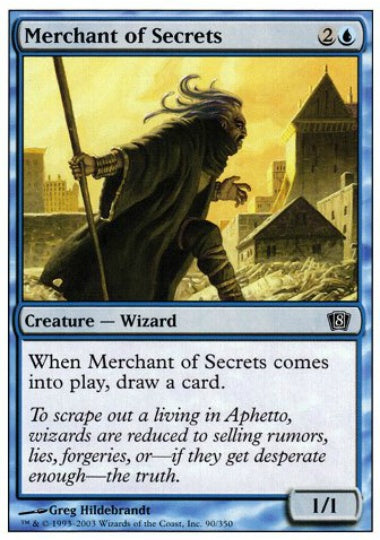 (英)【Foil】秘密の商人 / Merchant of Secrets【8ED】 No.090