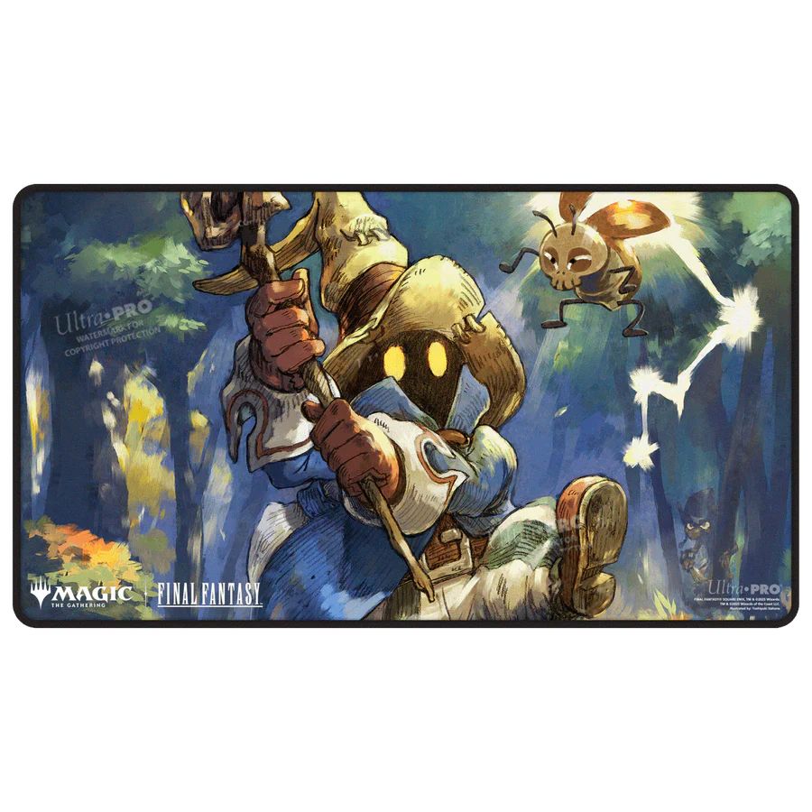 【サプライ】 ウルトラプロ 迷える黒魔道士、ビビ 黒スティッチドプレイマット / Ultra PRO Vivi Ornitier Black Stitched Playmat(38765) ※発送方法は「ゆうパック」を選択してください。