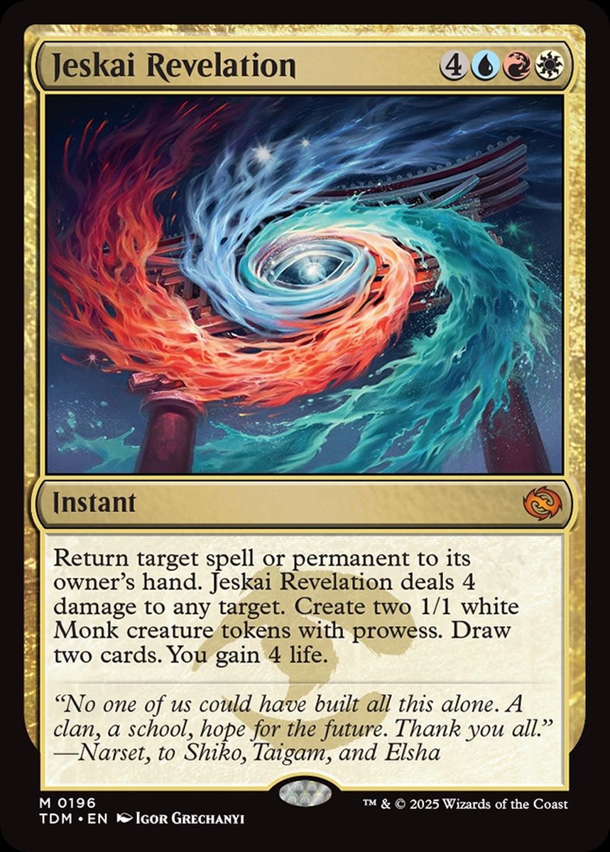 (英)ジェスカイの啓示 / Jeskai Revelation【TDM】 No.196
