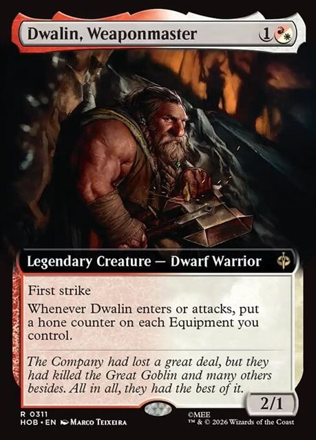 (英)【Foil】武器の達人、ドワーリン / Dwalin, Weaponmaster ★拡張枠★ 【HOB】 No.311