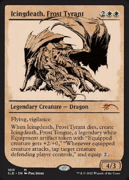 (英)【Foil】霜の暴君、アイシングデス / Icingdeath, Frost Tyrant【SLD】Secret Lair x BEADLE & GRIMM'S: HERE BE DRAGONS No.1013