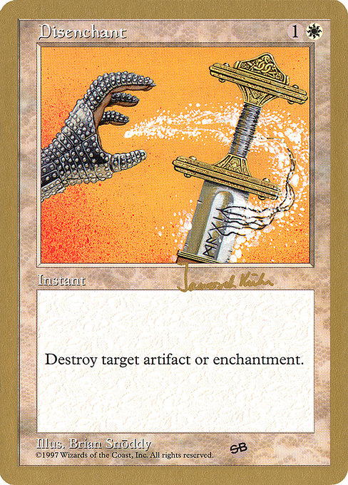(英)解呪 / Disenchant【WC97】 World Championship Decks 1997 Janosch Kuhn サイドボード 金枠 No.006