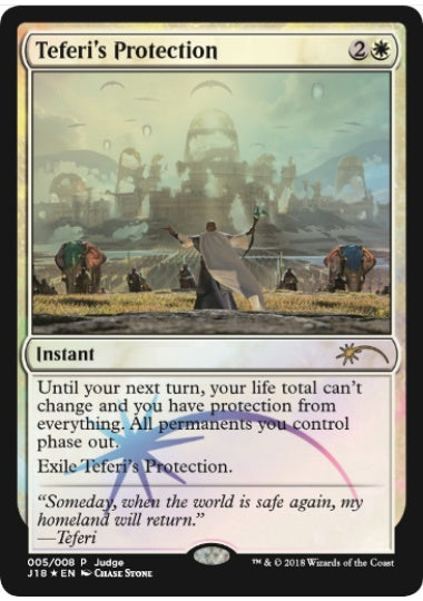 (英)【Foil】テフェリーの防御 / Teferi's Protection【PRM】ジャッジ褒賞 No.050