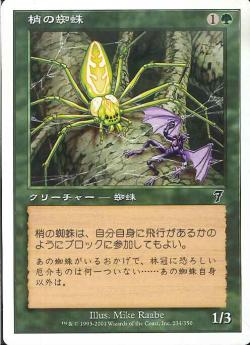 (日)【Foil】梢の蜘蛛 / Canopy Spider【7ED】 No.234
